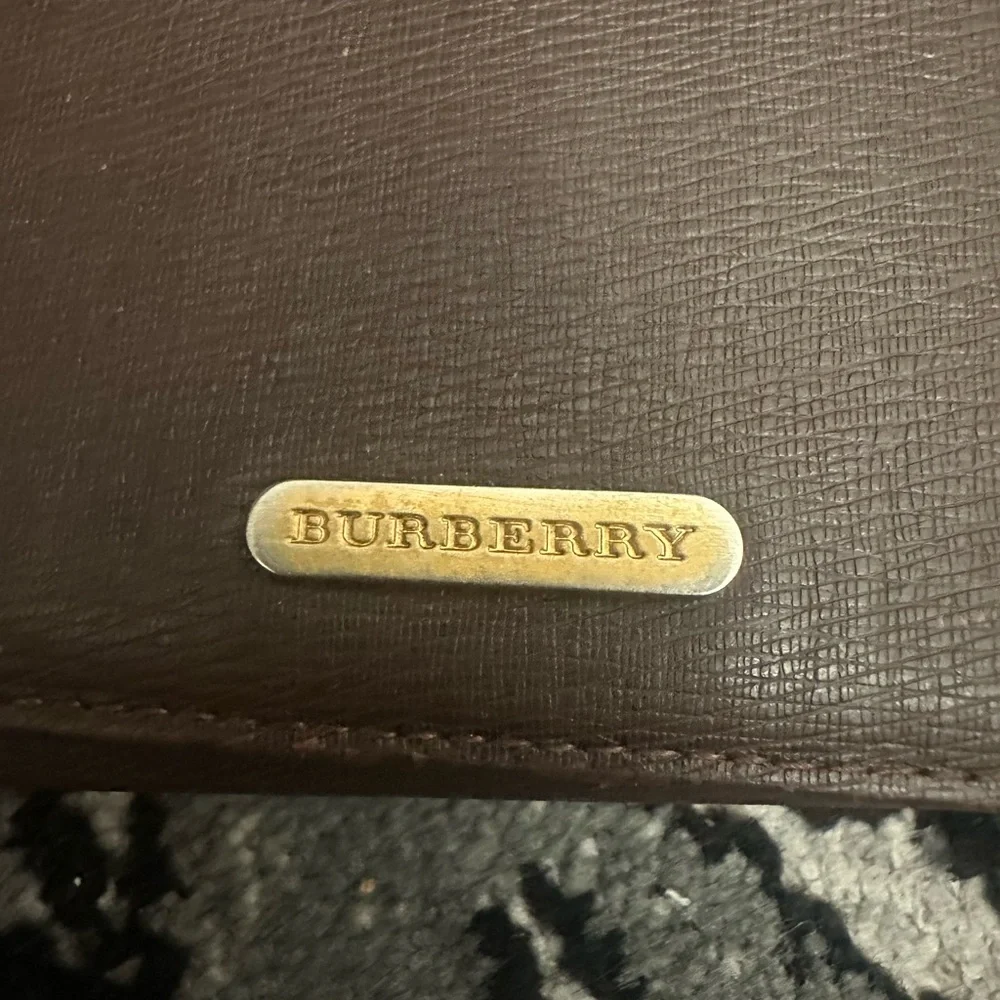 Burberry Dark Brown Leather Clutch - Picture 6 of 16